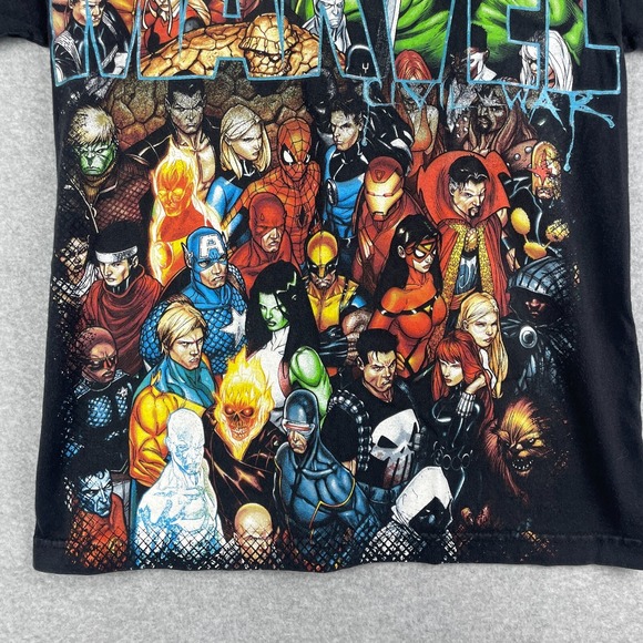 Vtg Marvel Shirt Mens Small Mad Engine Y2K USA Comic Book Superhero Character - Picture 4 of 11